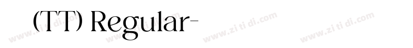 华文细黑(TT) Regular字体转换